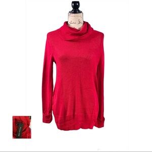 Vision 155 NWT Stoplight Red Cowl Neck Cuffed Sweater